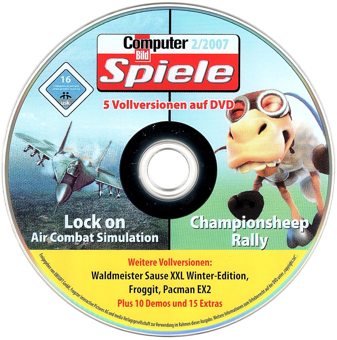 Disc face for Computer Bild Spiele issue CBS022007DVD.