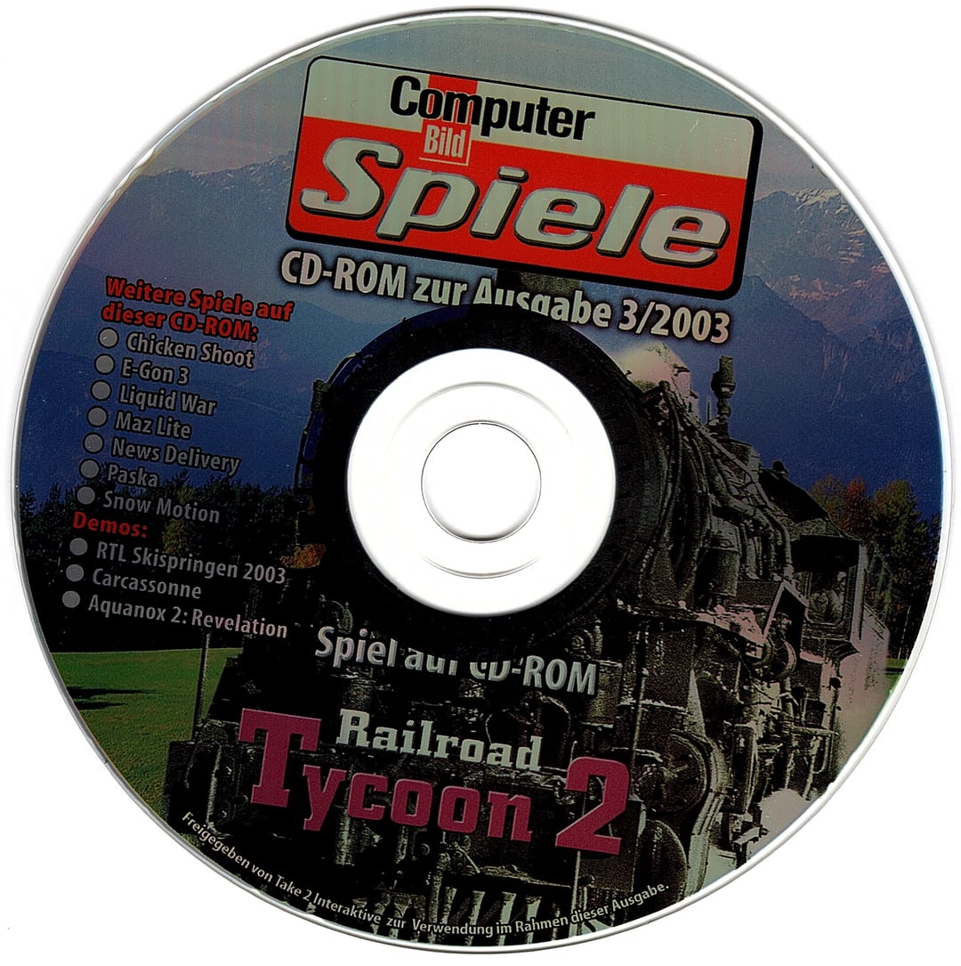 Disc face for Computer Bild Spiele issue CBS032003.
