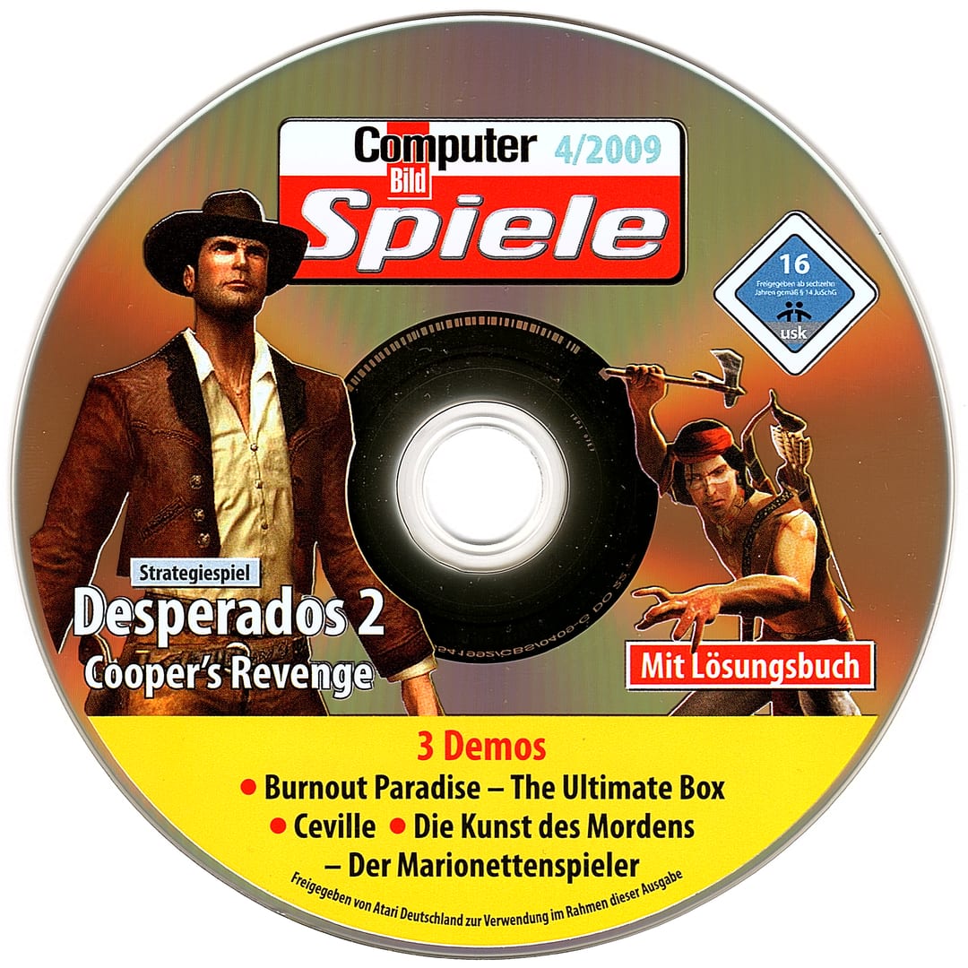 Disc face for Computer Bild Spiele issue CBS042009DVDGold.
