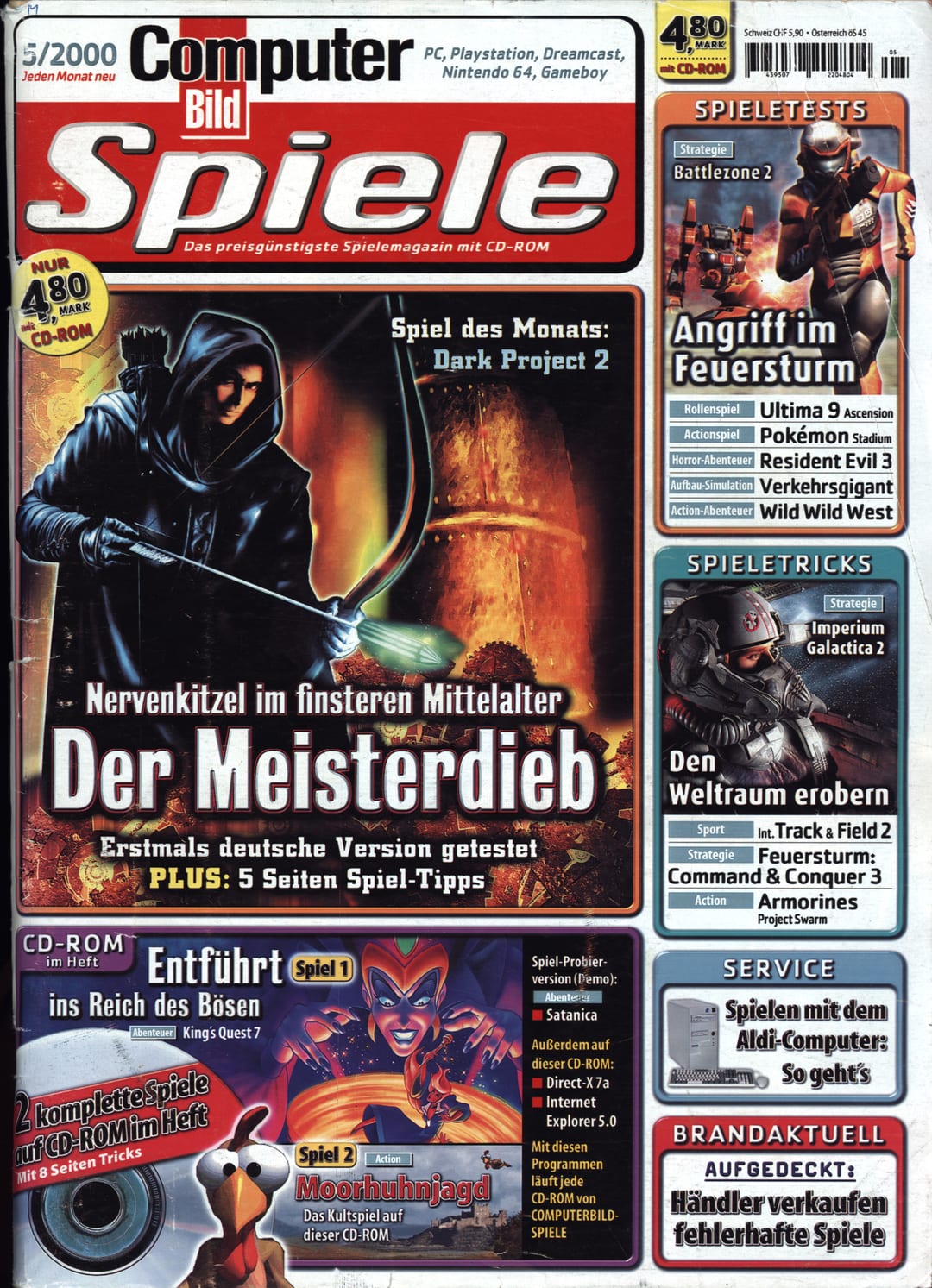 Cover of Computer Bild Spiele issue CBS052000.