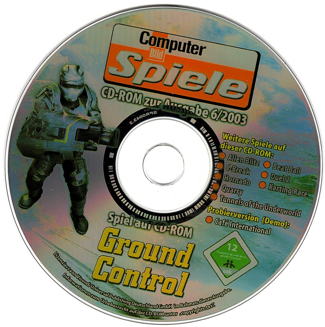 Disc face for Computer Bild Spiele issue CBS062003.