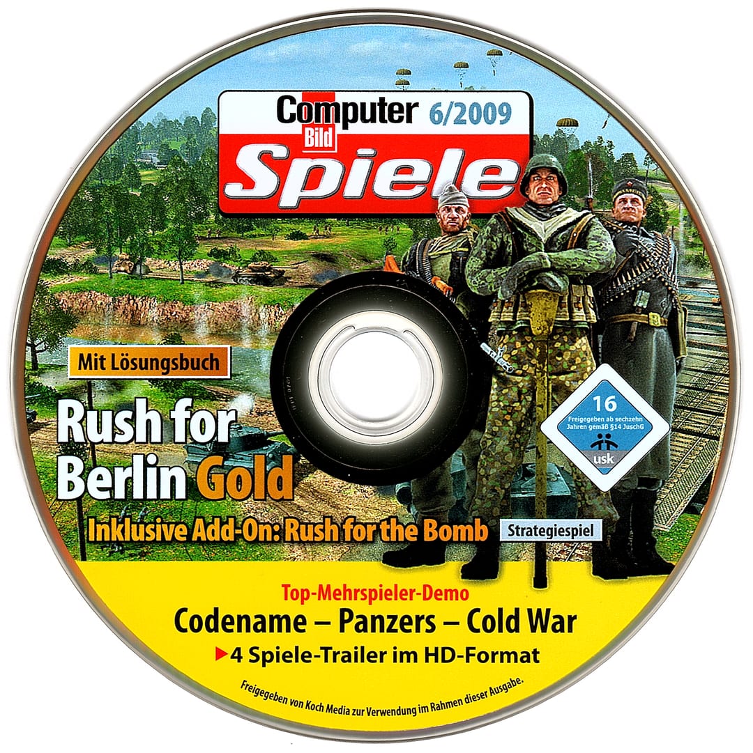 Disc face for Computer Bild Spiele issue CBS062009DVDGold.
