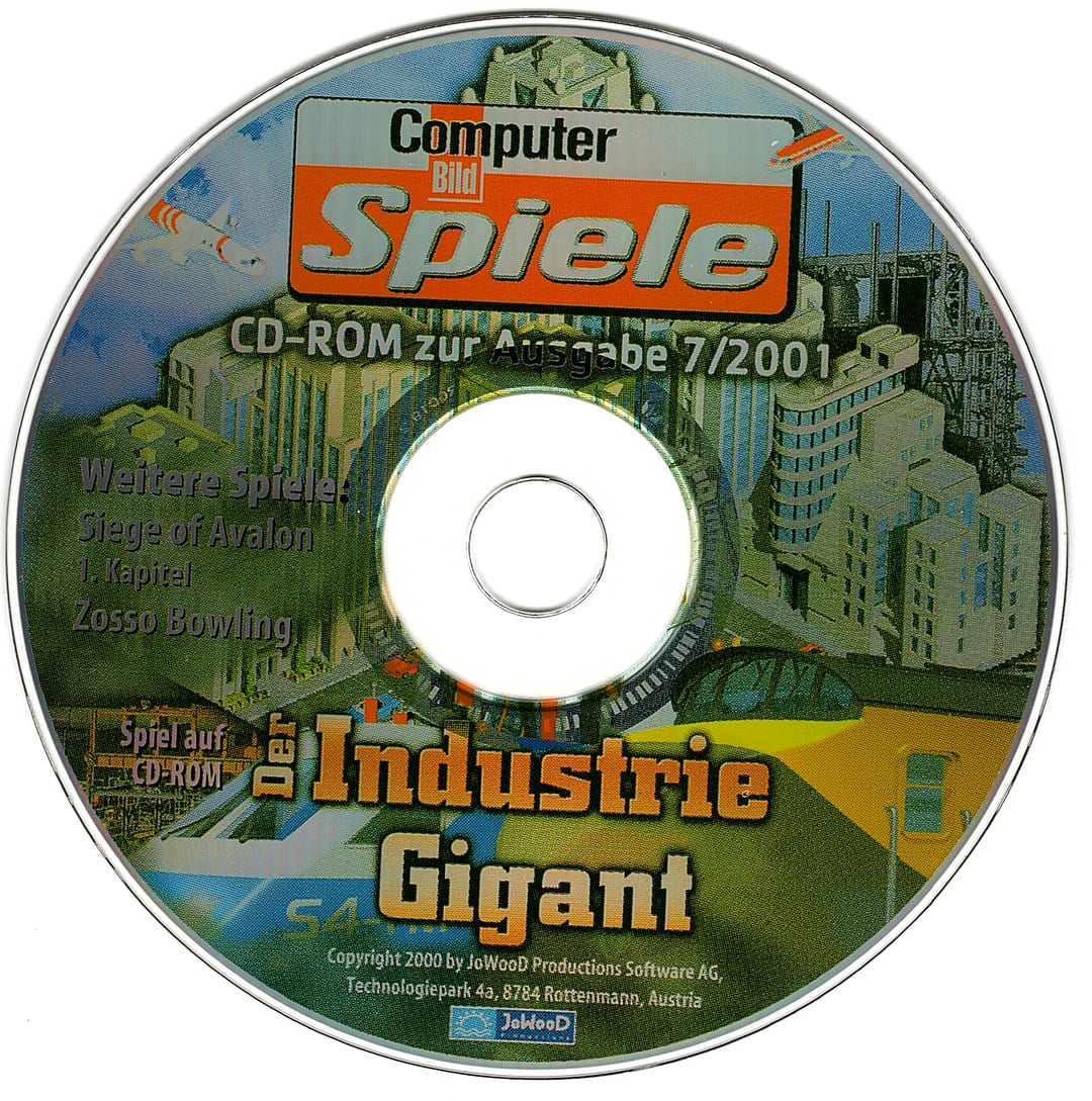 Disc face for Computer Bild Spiele issue CBS072001.