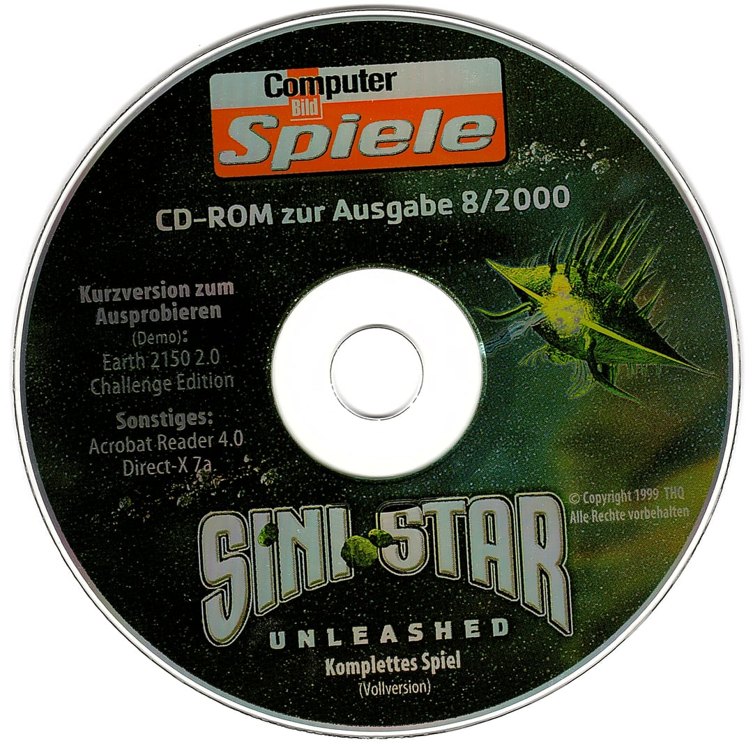 Disc face for Computer Bild Spiele issue CBS082000.
