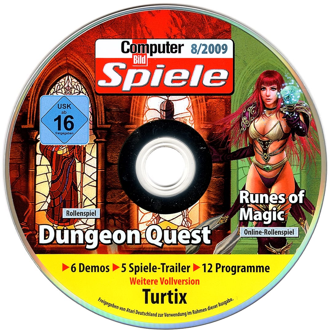 Disc face for Computer Bild Spiele issue CBS082009DVD.