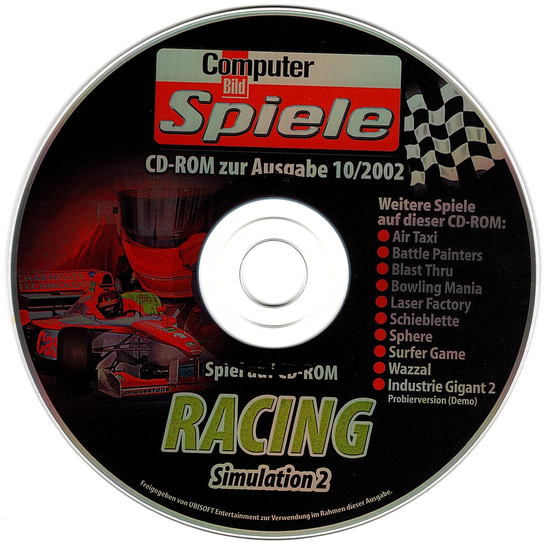 Disc face for Computer Bild Spiele issue CBS102002.
