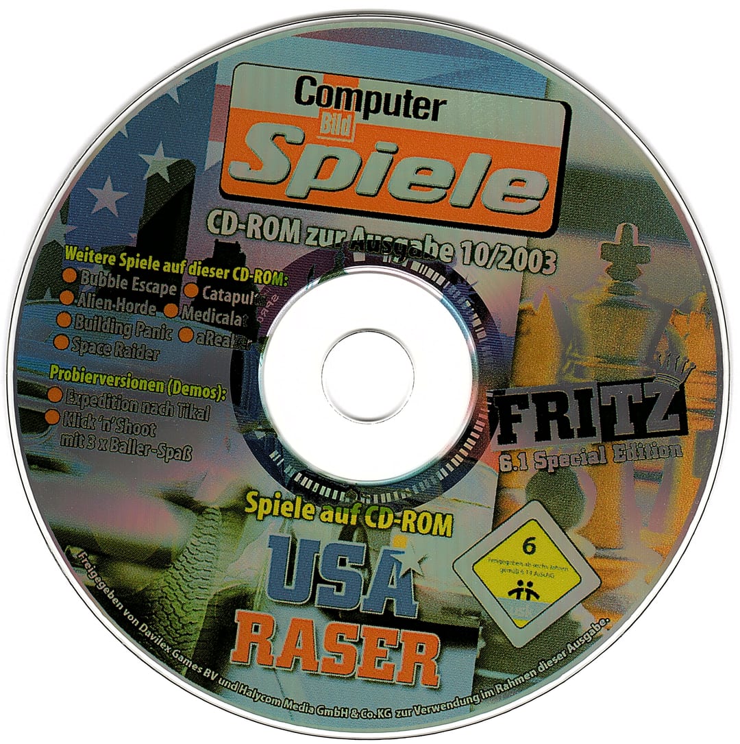 Disc face for Computer Bild Spiele issue CBS102003.