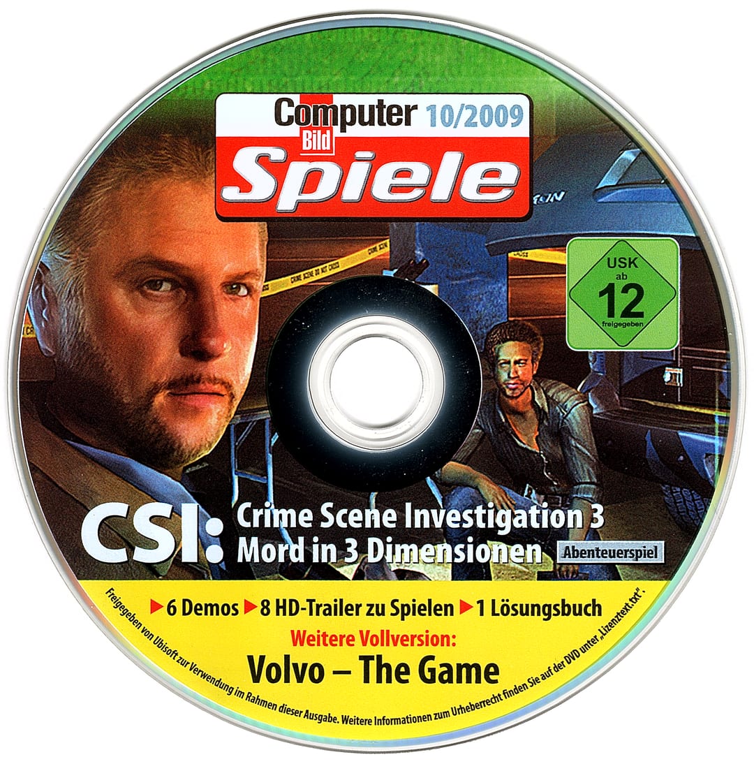 Disc face for Computer Bild Spiele issue CBS102009DVD.