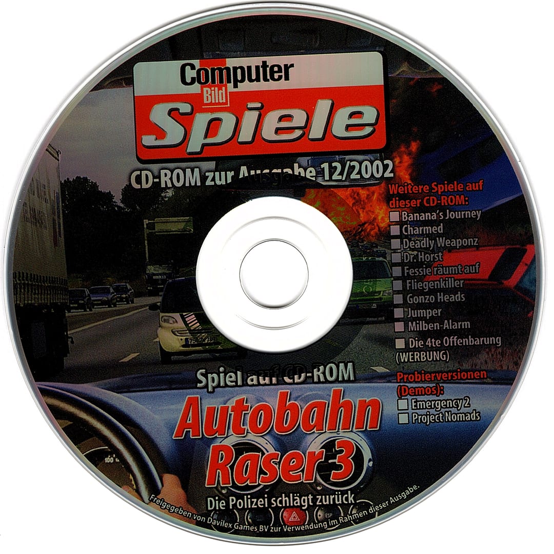 Disc face for Computer Bild Spiele issue CBS122002.